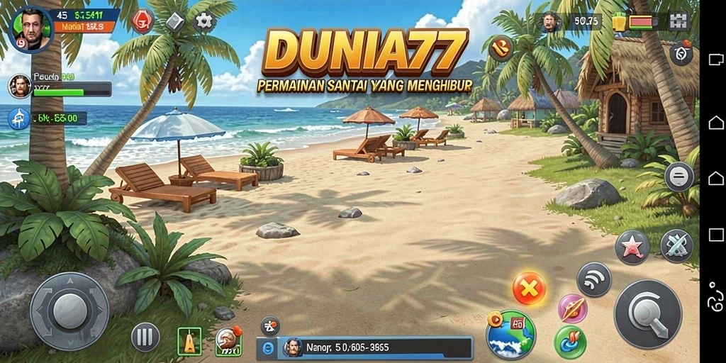 Tampilan tampilan permainan DUNIA77 yang menyenangkan dan menarik.
