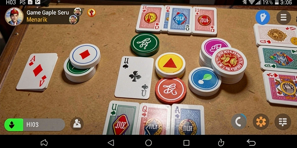 Tampilan gameplay H03 yang menarik dalam permainan Gaple.