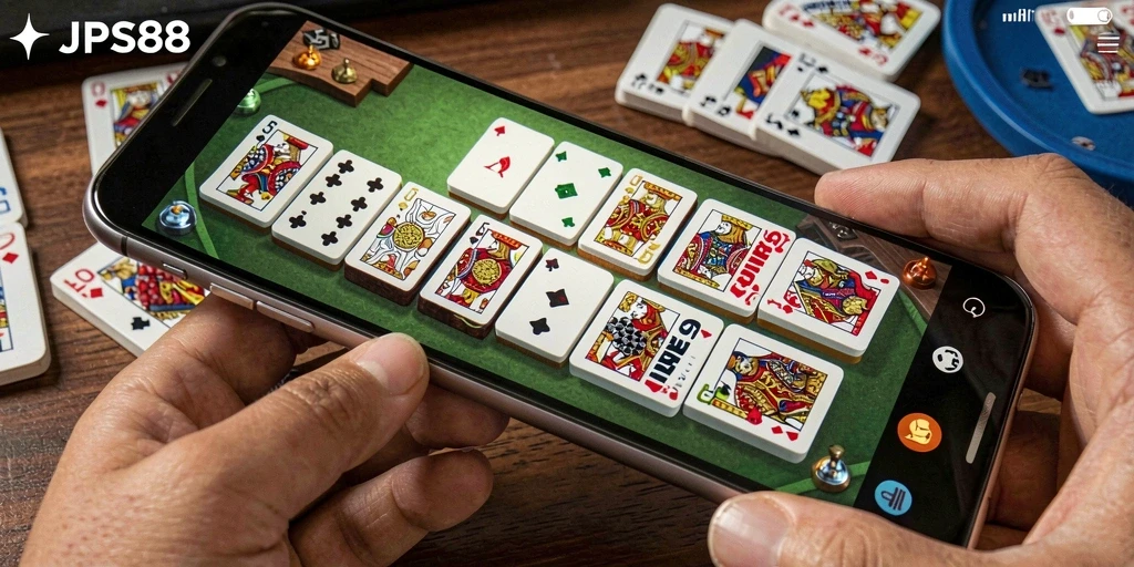 Tampilan menarik dari gameplay Domino di JPS88.