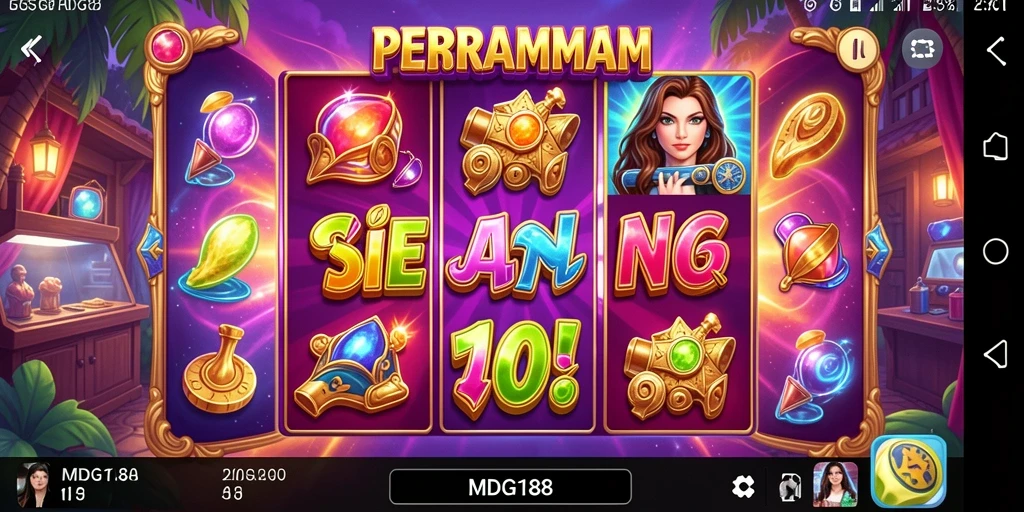 Tampilan gameplay slot yang menarik dan seru di MDG188.