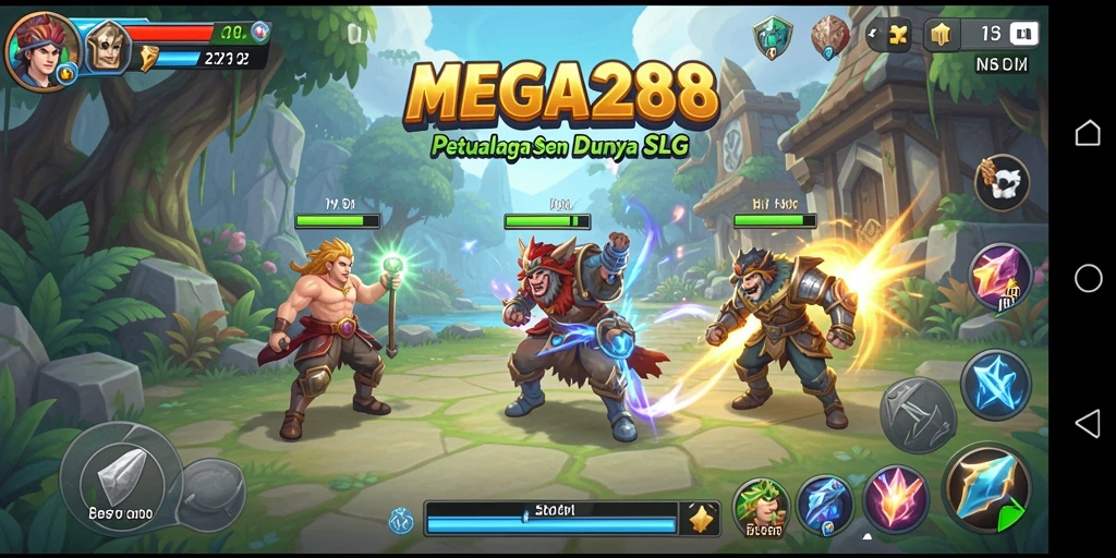 Tampilan menarik dari gameplay strategis MEGA288.