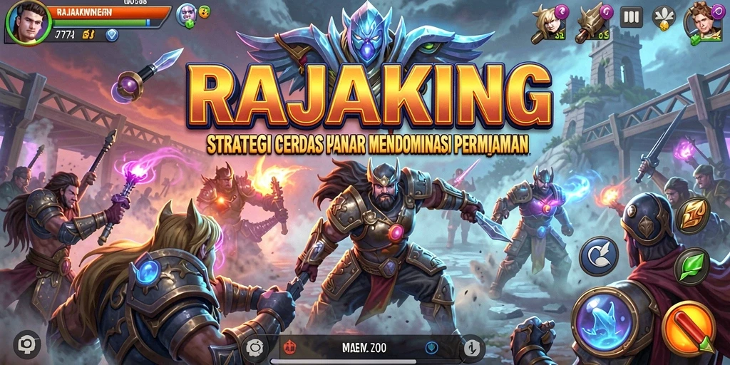 Tampilan gameplay menarik dan menawan dari RAJAKING.