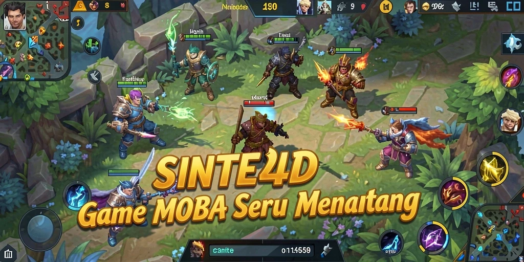 Gameplay seru dari SINTE4D dalam aksi MOBA.