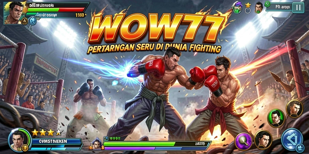 Tangkapan layar WOW77 menunjukkan pertarungan yang mendebarkan dan grafis yang menawan.